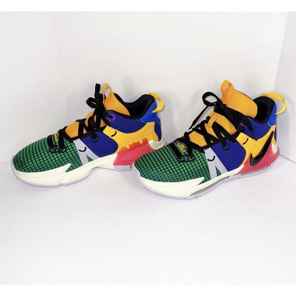 Nike LeBron Witness 7 Basketball Shoes Multicolor 5 Youth Big Kids Boys Unisex - Picture 2 of 15